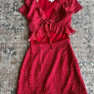 Superdown mercy polka dot dress